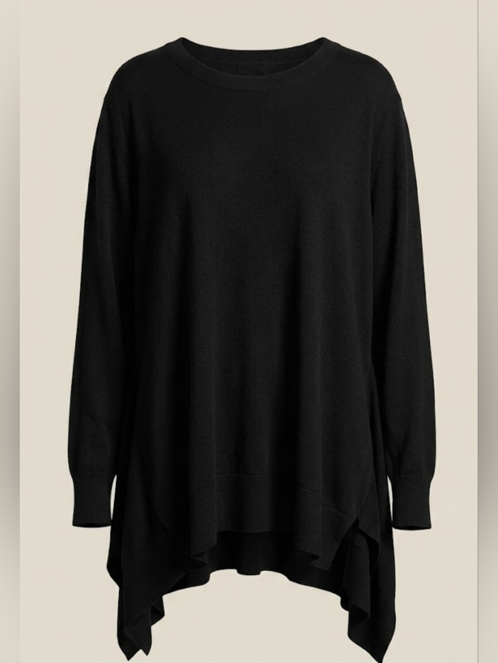 Nordstrom Rack Black Oversized Crewneck Sweater
